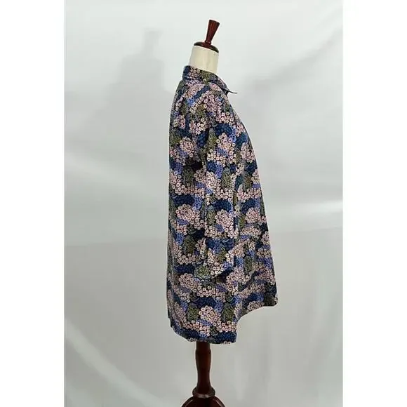 NO 6 STORE Sz 3 L Floral Annick Dress A-Line Cotton Shirt Dress - Picture 4 of 7